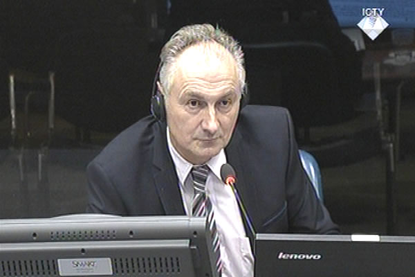 Radomir Pasic, defence witness at Rako Mladic trial