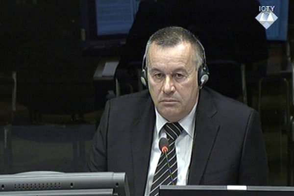 Goran Krcmar, defence witness at Rako Mladic trial