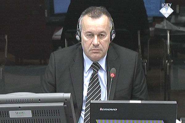 Goran Krcmar, defence witness at Rako Mladic trial
