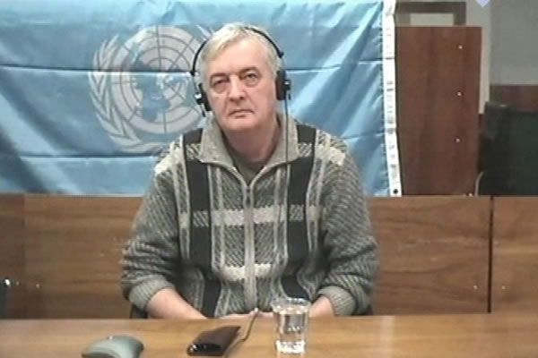 Miso Rodic, defence witness at Rako Mladic trial