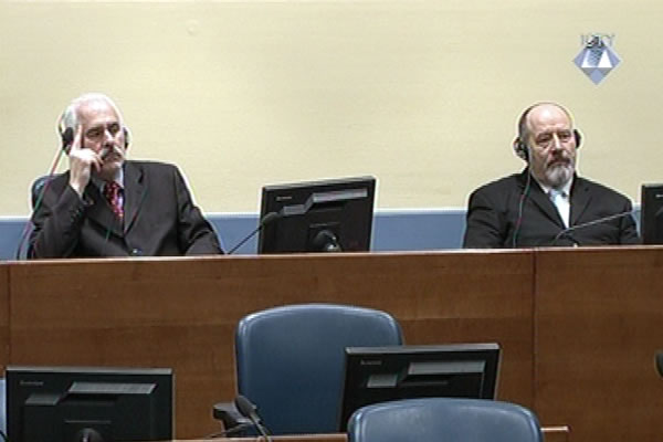 Mico Stanisic i Stojan Zupljanin in the courtroom