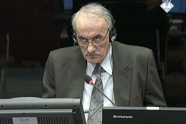 Vidoje Blagojevic, defence witness at Rako Mladic trial