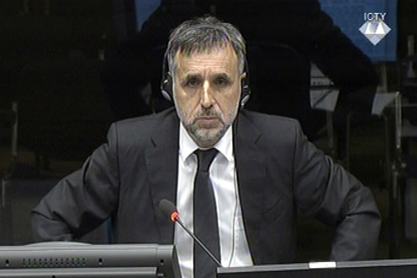 Dragic Gojkovic, witness at the Ratko Mladic trial