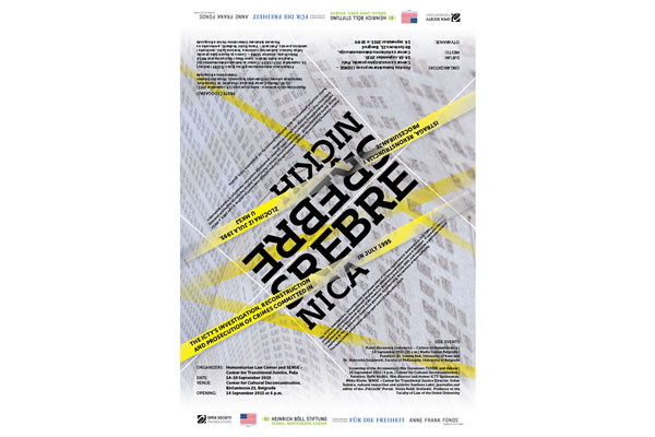 Info poster Srebrenica - presentation and side events