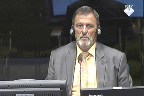 Radoje Vojvodic, defence witness at Rako Mladic trial
