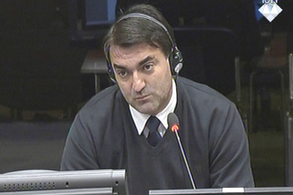 Ljubodrag Gajic, defence witness at Rako Mladic trial