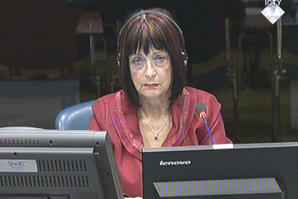 Zorica Subotic, defence witness at Rako Mladic trial