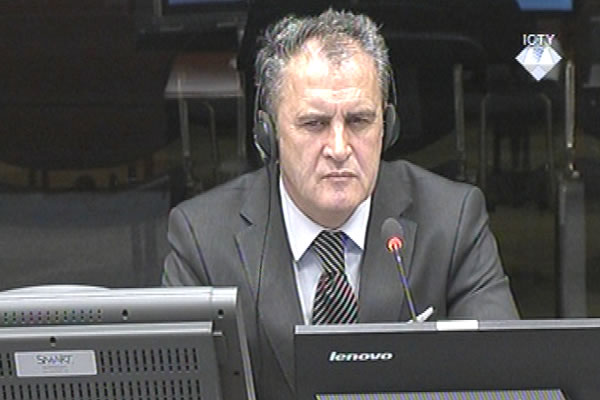 Mitar Kovac, defence witness at Rako Mladic trial