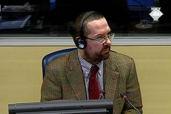 Christian Nielsen, witness at the Goran Hadzic trial