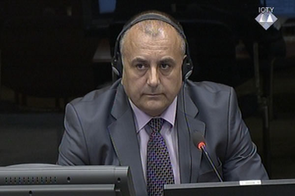 Gojko Draskovic, witness at the Ratko Mladic trial