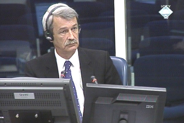 Robert Franken, witness at the Ratko Mladic trial