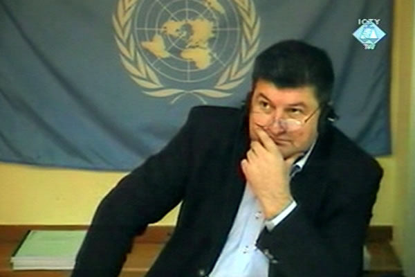 Aleksandar Stefanovic, testifying by video-link in the Vojislav Seselj trial