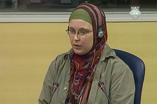 Alma Cehajic, witness in the Dragomir Milosevic trial