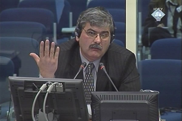 Amor Masovic, witness in the trial of the former Bosnian Croat leaders