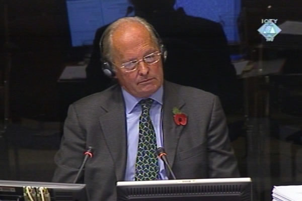 Andrew Pringle, witness in the trial of the former Bosnian Croat leaders