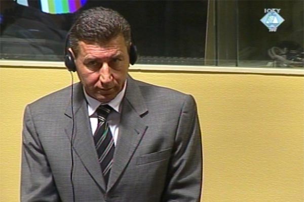 Ante Gotovina in the courtroom