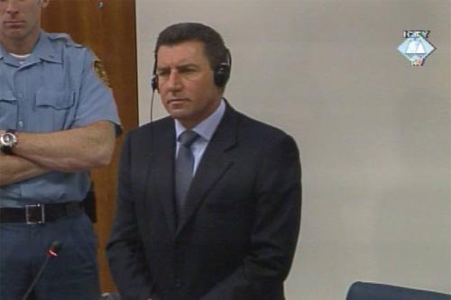 Ante Gotovina's first appearance in the courtroom