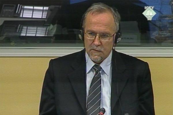 Berko Zecevic, witness in the Dragomir Milosevic trial