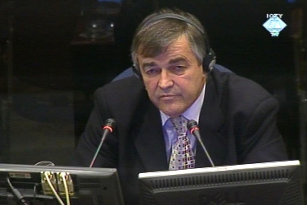 Božidar Delic, defense witness for Vladimir Lazarevic