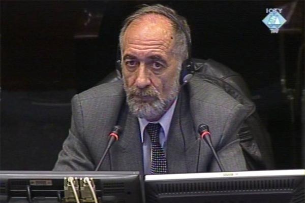 Bozidar Protic, witness in the trial of the former Serbian officials charged with crimes in Kosovo