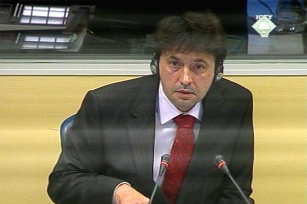 Branislav Dimitrov, defense witness for Ljubeta Boškoski
