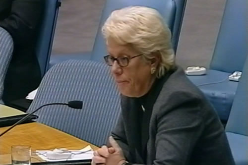 Carla Del Ponte in the Security Council
