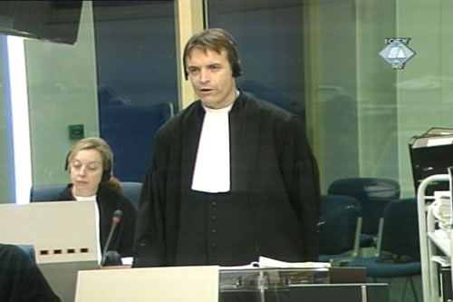 Procecutor at the Mario Cerkez trial
