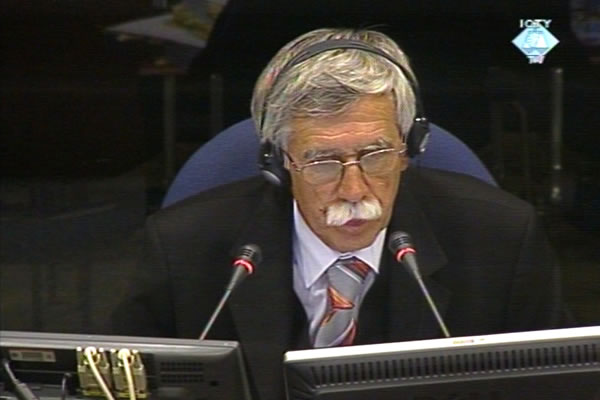 Ciril Ribicic, witness in the trial of the Bosnian Croat leadership