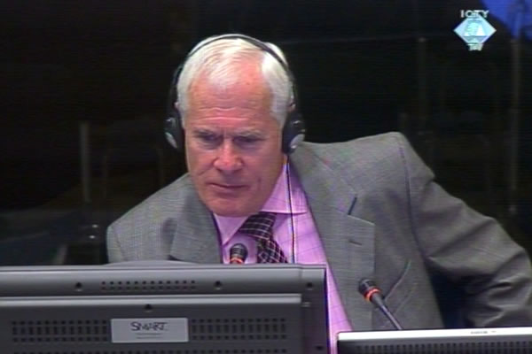 Colm Doyle, witness at the Radovan Karadzic trial