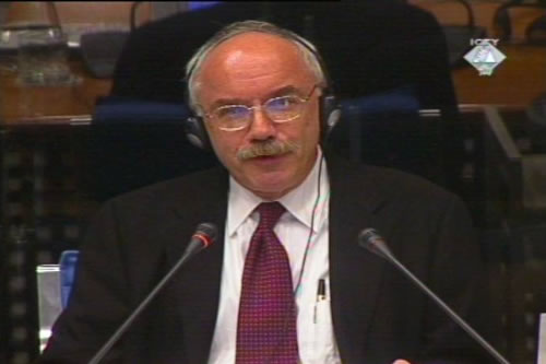 Daryl Mathews, witness at the Pavle Strugar trial