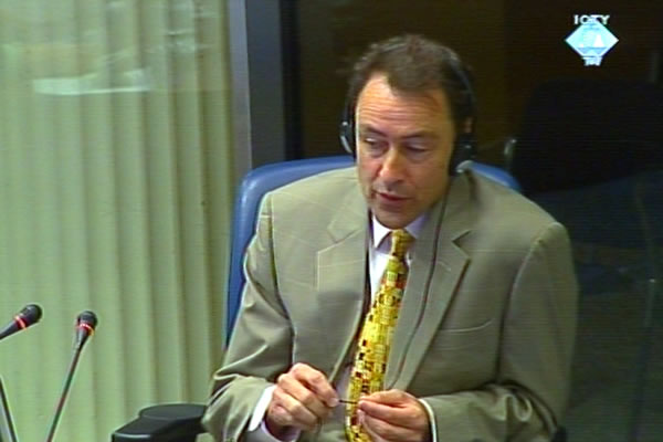 David Harland, witness at the Radovan Karadzic trial