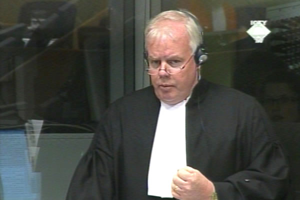 Dermot Groome, prosecutor at the Jovica Stanisicand Franko Simatovic trial