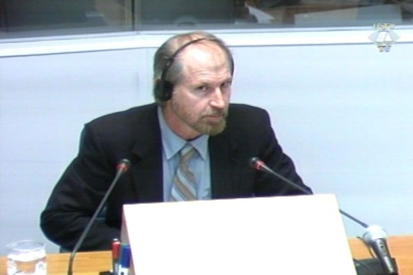 Djordje Ciganovic, witness at the Pavle Strugar trial