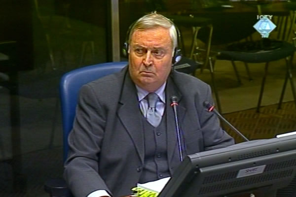 Djordje Curcin, defence witness of Vlastimir Djordjevic