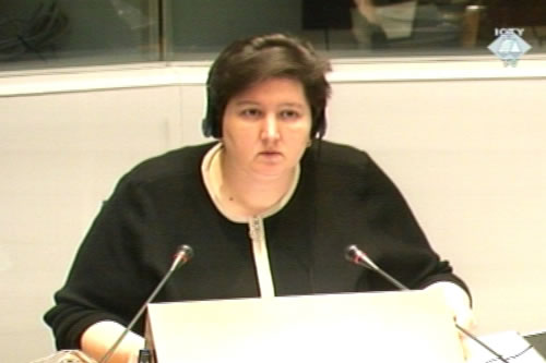 Dorothea Hanson, witness in the Krajisnik case