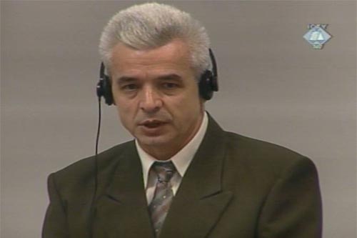 Drago Nikolic in the courtroom