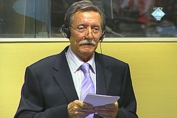 Dragomir Milošević u sudnici Tribunala