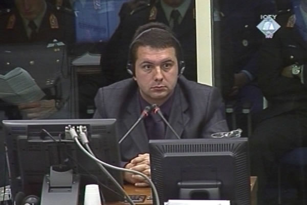Dušan Janc, svjedok na suđenju sedmorici oficira vojske i policije bosanskih Srba optuženih za zločine u Srebrenici i Žepi
