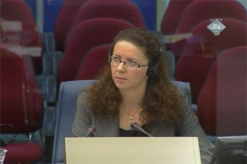 Edina Becirevic, defense witness for Naser Oric