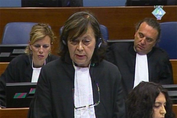 Edina Residovic, defense attorney for Ljubeta Boskoski