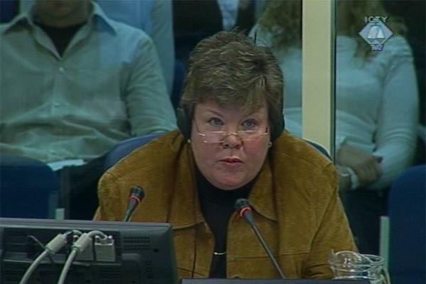 Eileen Gilleece, witness in the third trial for genocide held at the Tribunal