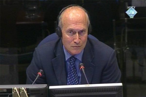 Eric Baccard, witness at the Slobodan Milosevic trial