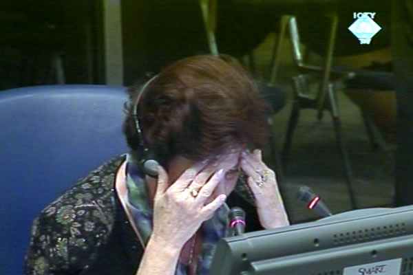 Fatima Zaimovic, witness at the Radovan Karadzic trial