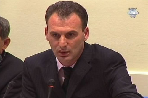 Fatmir Limaj in the courtroom