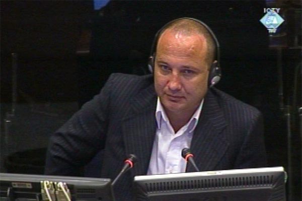 Goran Stoparic, witness in the trial of the six former Serbian political, miltary and police officials