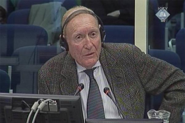 Herbert Okun, witness for the prosecution in the trial od the six former Bosnian Croat leaders