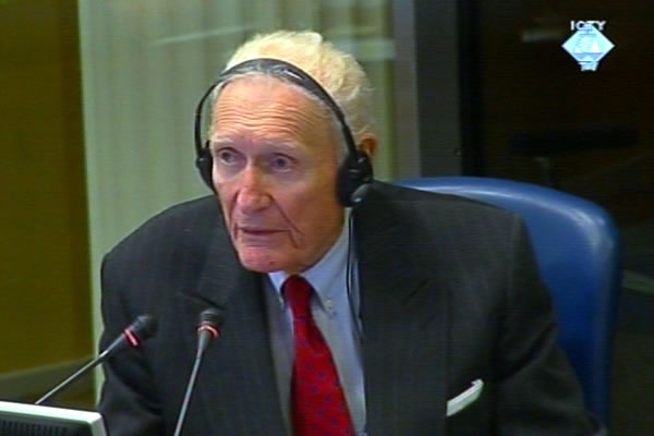 Herbert Okun, witness at the Radovan Karadzic trial