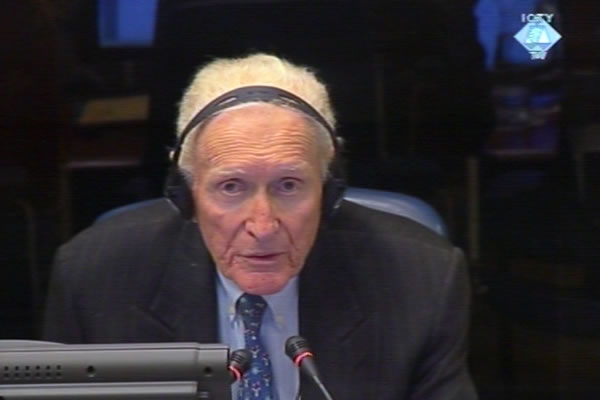 Herbert Okun, witness at the Radovan Karadzic trial