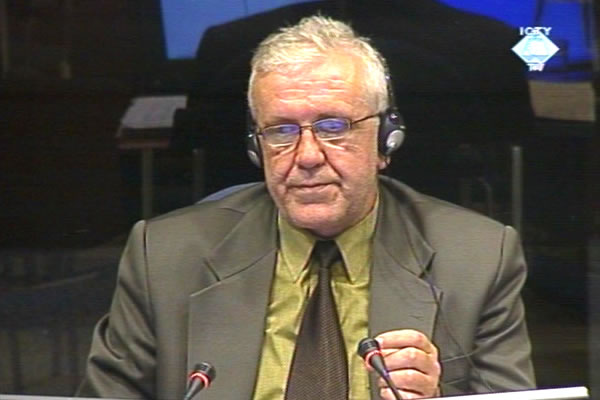 Husnija Mahmutovic, witness in the trial of the Bosnian Croat leaders