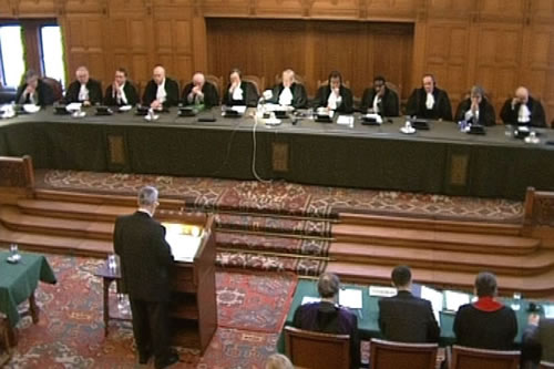 Courtroom in ICJ